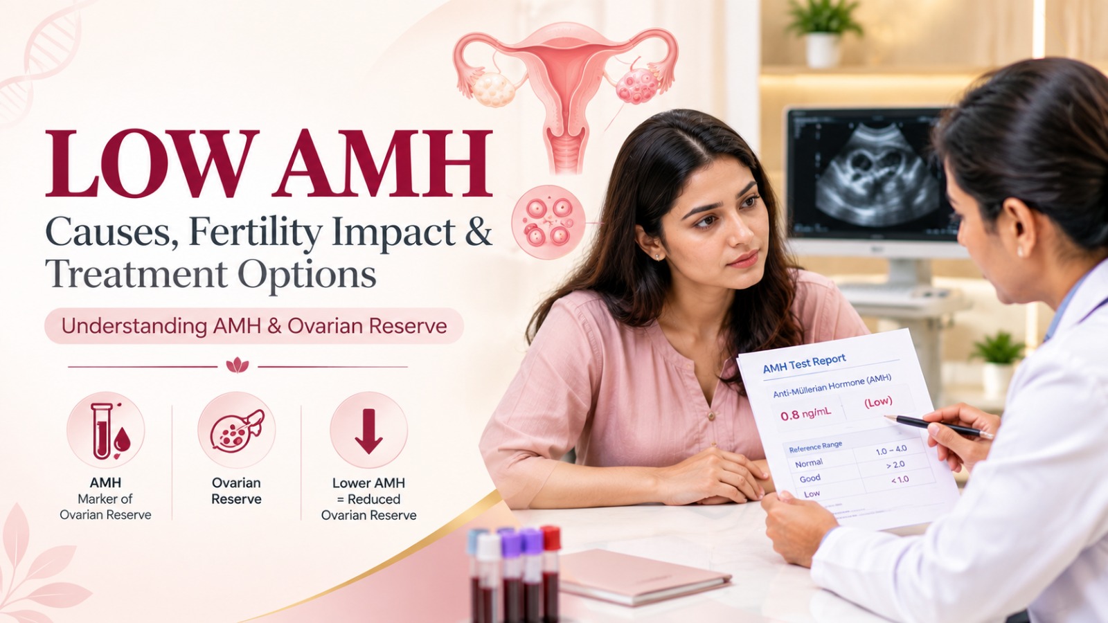 Low AMH fertility treatment Indore — Dr Yogita Parihar Praarambh IVF Madhya Pradesh