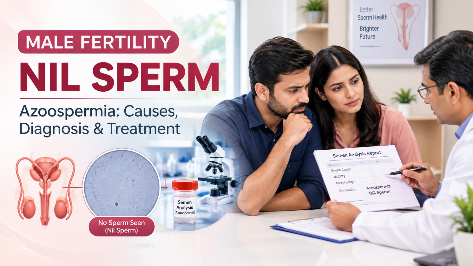 Male fertility nil sperm count treatment Indore — Dr. Yogita Parihar Praarambh IVF Madhya Pradesh